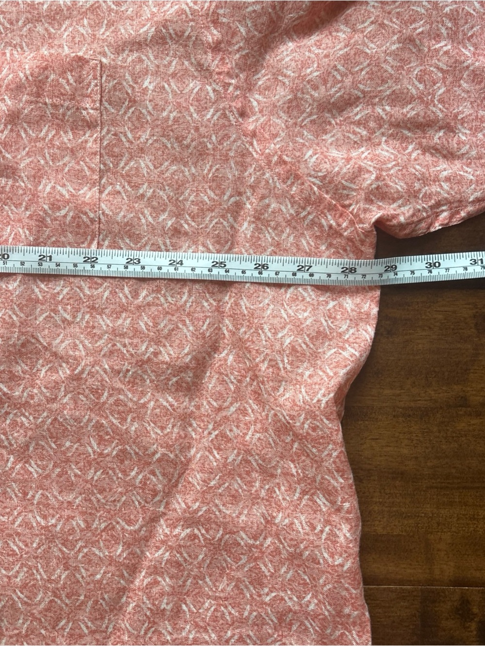 Peter Millar Coral Patterned Short-Sleeve Button-Down Shirt - Picture 6 of 10